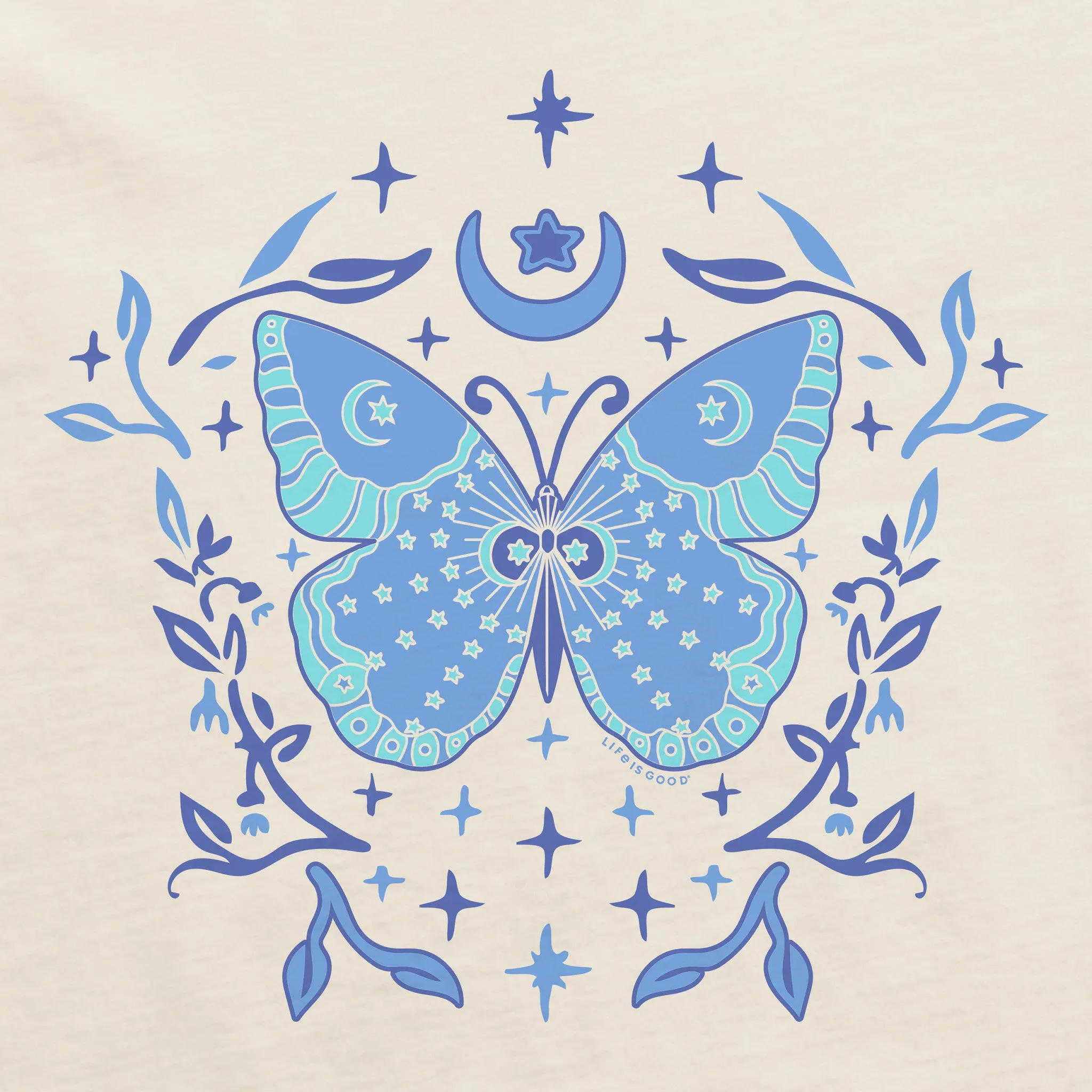 Women's Divine Butterfly Short Sleeve Crusher Boxy Tee sold by Life is Good product image thumbnail 4