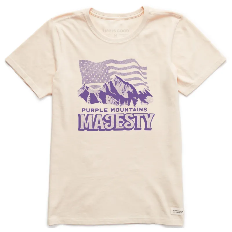 Women's Purple Mountains Majesty Short Sleeve Crusher Tee sold by Life is Good