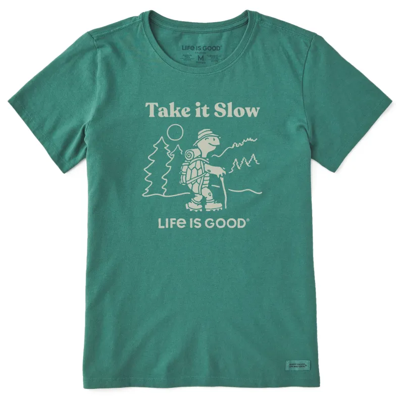 Women's Take it Slow Turtle Hike Short Sleeve Crusher Tee made by Life is Good