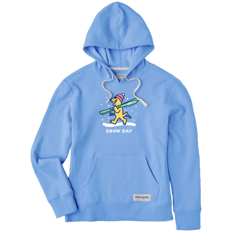 Women's Rocket Ski Snow Day Simply True Fleece Hoodie sold by Life is Good