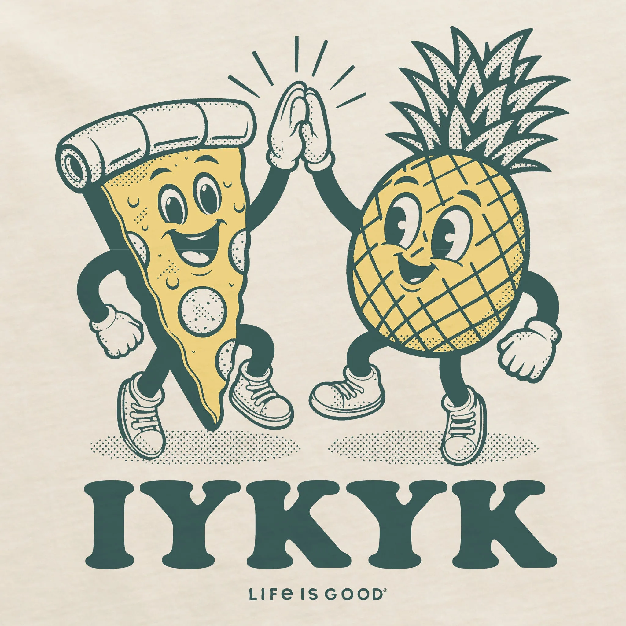 Women's IYKYK Hawaiian Pizza Short Sleeve Crusher Tee sold by Life is Good product image thumbnail 2