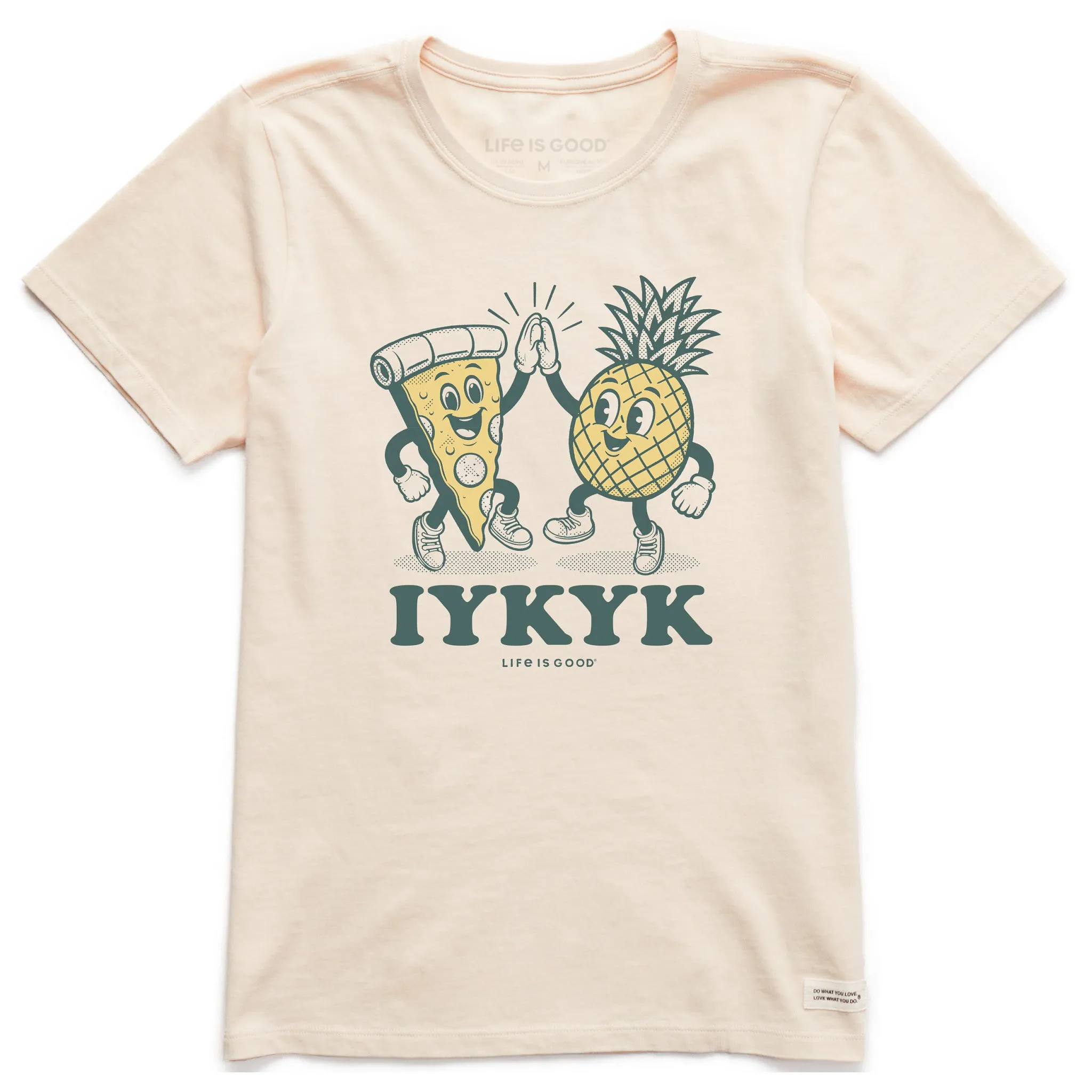 Women's IYKYK Hawaiian Pizza Short Sleeve Crusher Tee sold by Life is Good