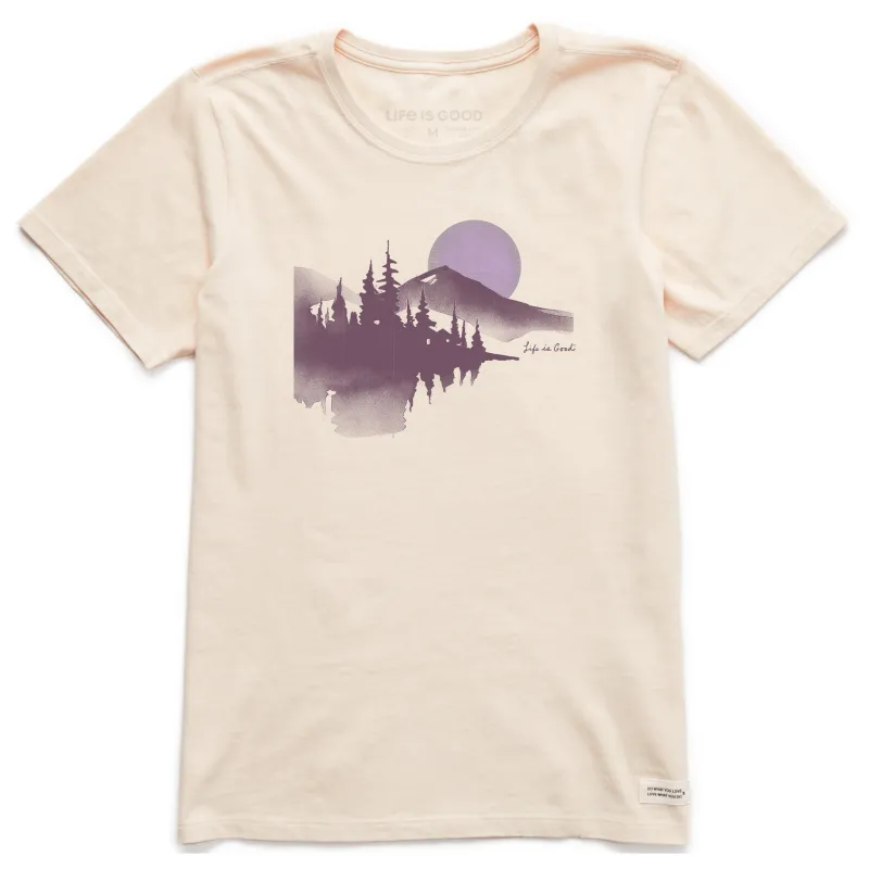 Women's Watercolor Lakeside Short Sleeve Crusher Tee sold by Life is Good