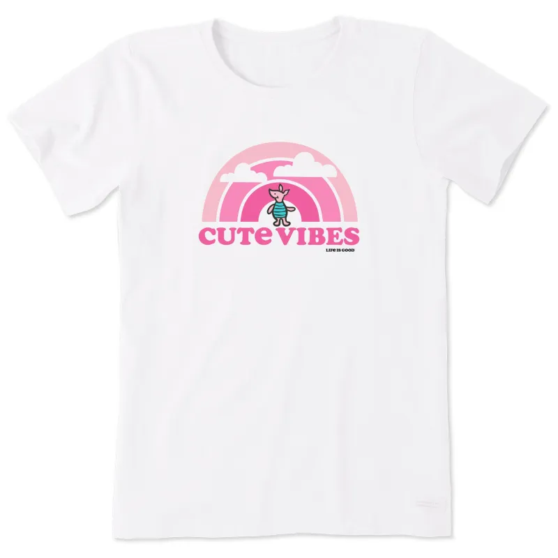 Women's Cute Vibes Winnie Rainbow Short Sleeve Tee sold by Life is Good