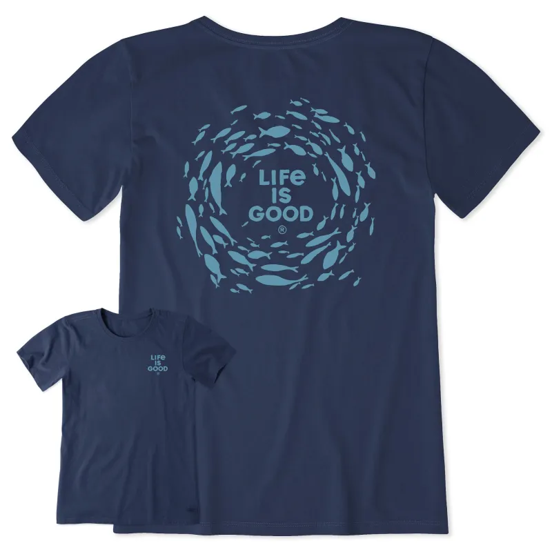 Women's Sealife School Short Sleeve Tee sold by Life is Good