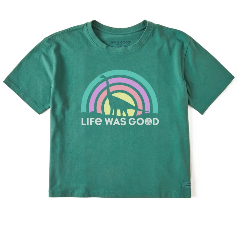Women's Life Was Good Short Sleeve Crusher Boxy Tee sold by Life is Good