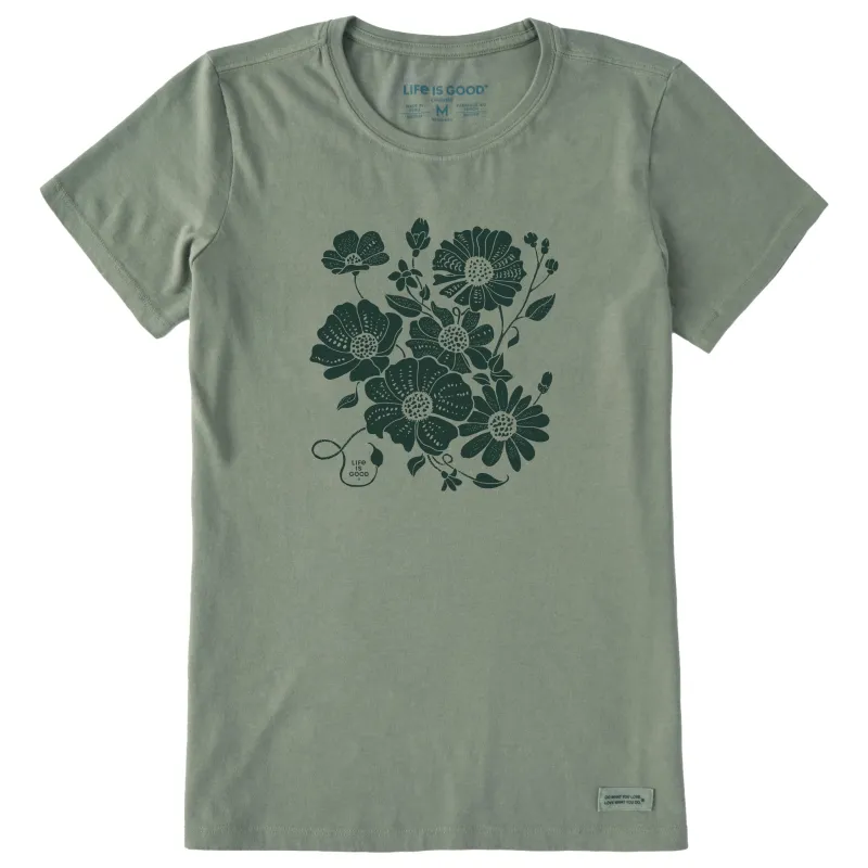 Women's Sweet Blossoms Short Sleeve Crusher Tee sold by Life is Good