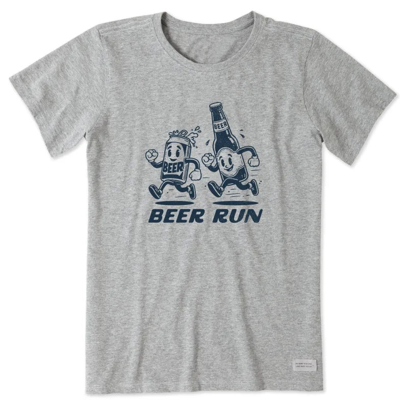 Women's Beer Run Short Sleeve Tee sold by Life is Good