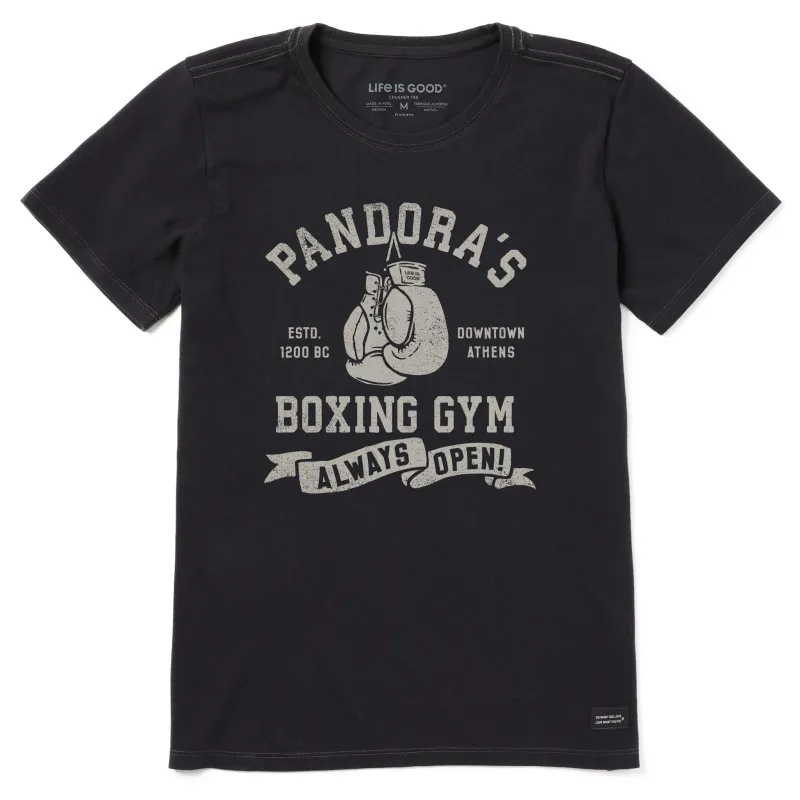 Women's Pandora's Boxing Gym Short Sleeve Crusher Tee sold by Life is Good