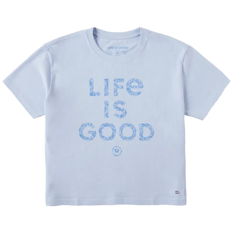 Women's Bert's Stacked Smashing LIG Short Sleeve Crusher Boxy Tee sold by Life is Good