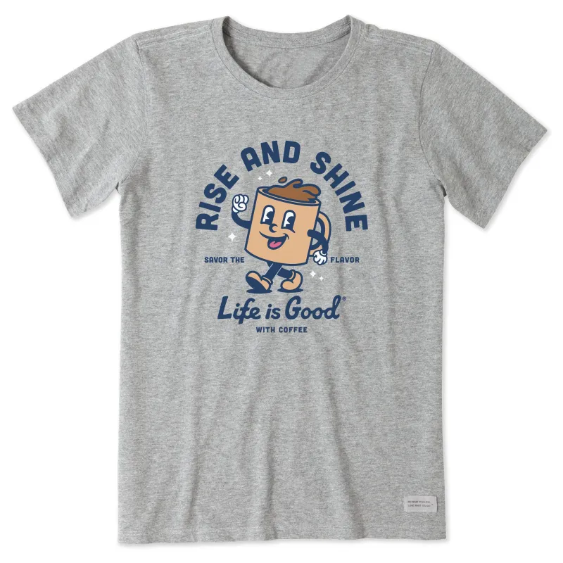 Women's Rise and Shine Coffee Short Sleeve Tee made by Life is Good