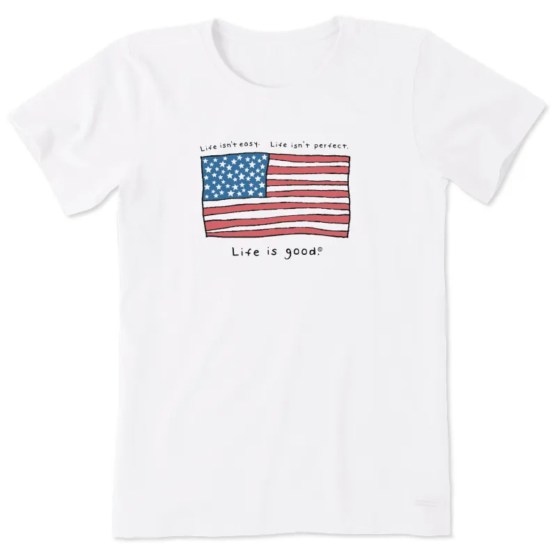 Women's Life is Good America Short Sleeve Crusher Tee made by Life is Good
