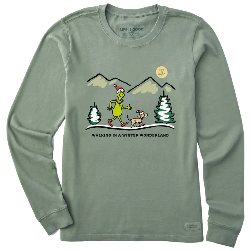 Women's Grinch and Max Scape Long Sleeve Crusher Tee made by Life is Good