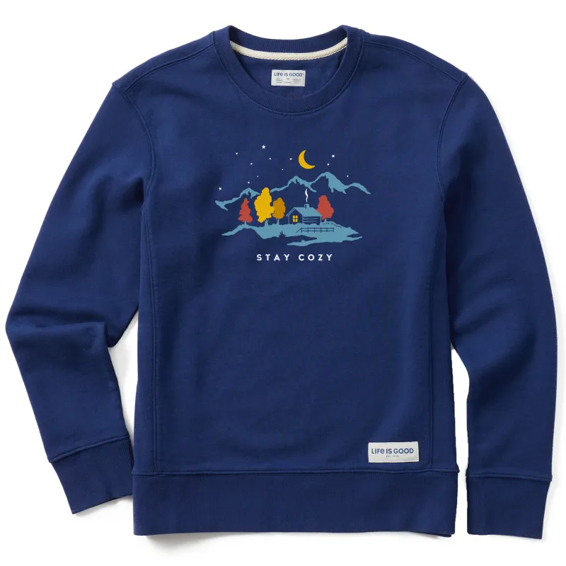 Women's Stay Cozy Cabin Simply True Crew sold by Life is Good