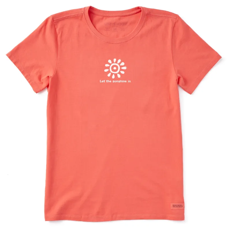 Women's Let the Sunshine In Short Sleeve Crusher Tee sold by Life is Good