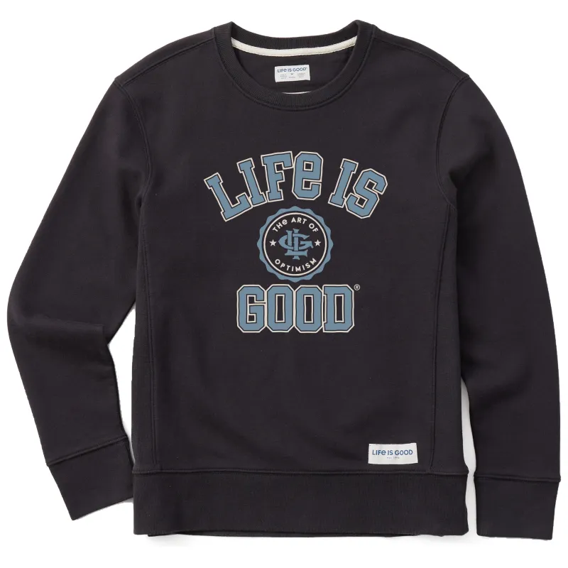 Women's Branded Seal Simply True Fleece Crew sold by Life is Good