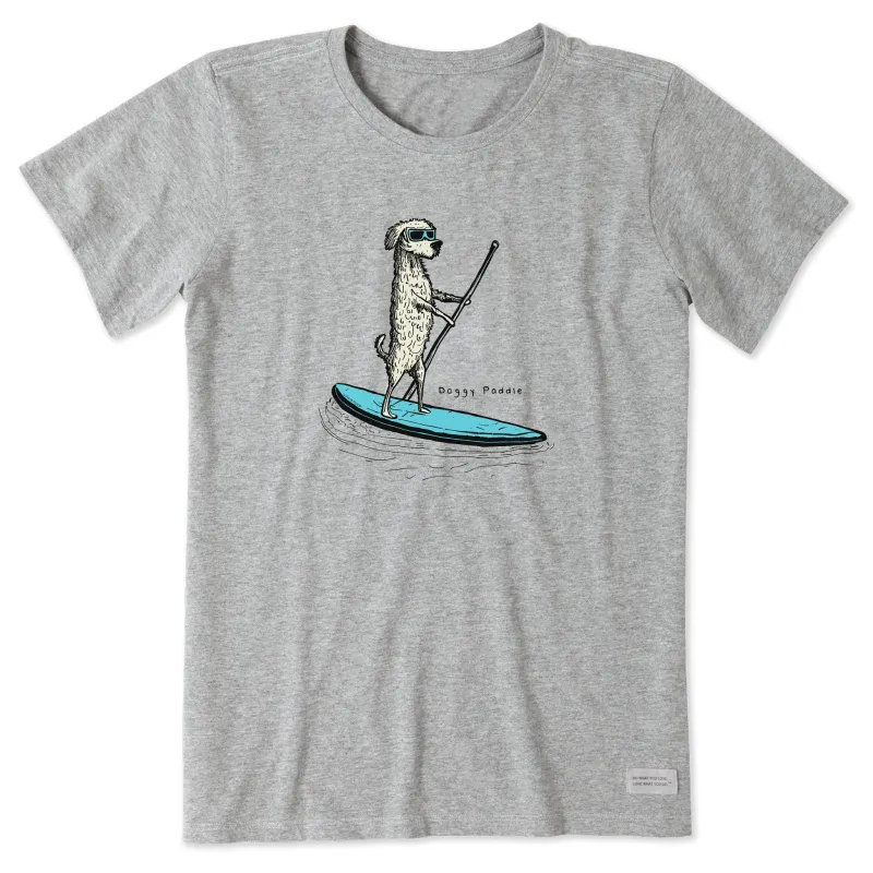 Women's Doggy Paddle Dog Short Sleeve Tee sold by Life is Good