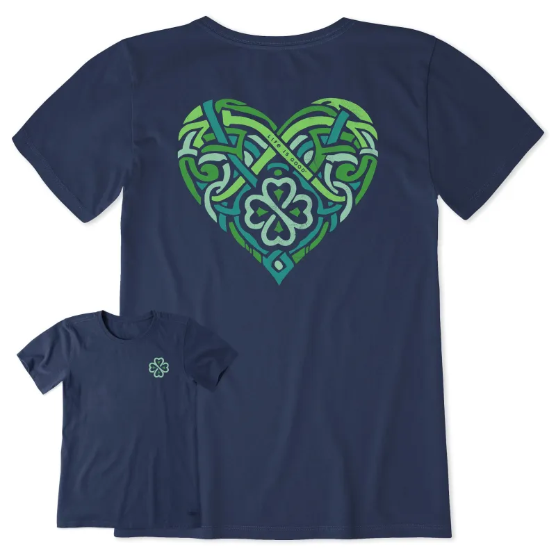 Women's Celtic Heart Short Sleeve Crusher Tee made by Life is Good