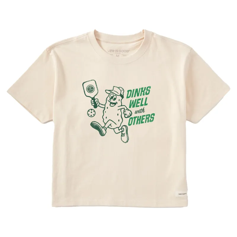 Women's Dinks Well Short Sleeve Crusher Boxy Tee sold by Life is Good