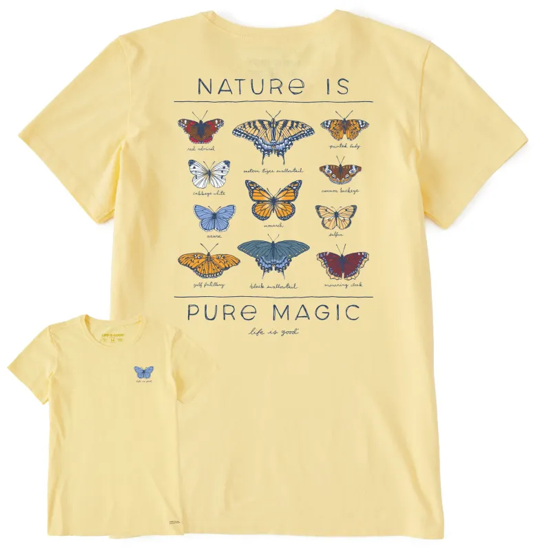 Women's Pure Magic Butterflies Short Sleeve Tee sold by Life is Good
