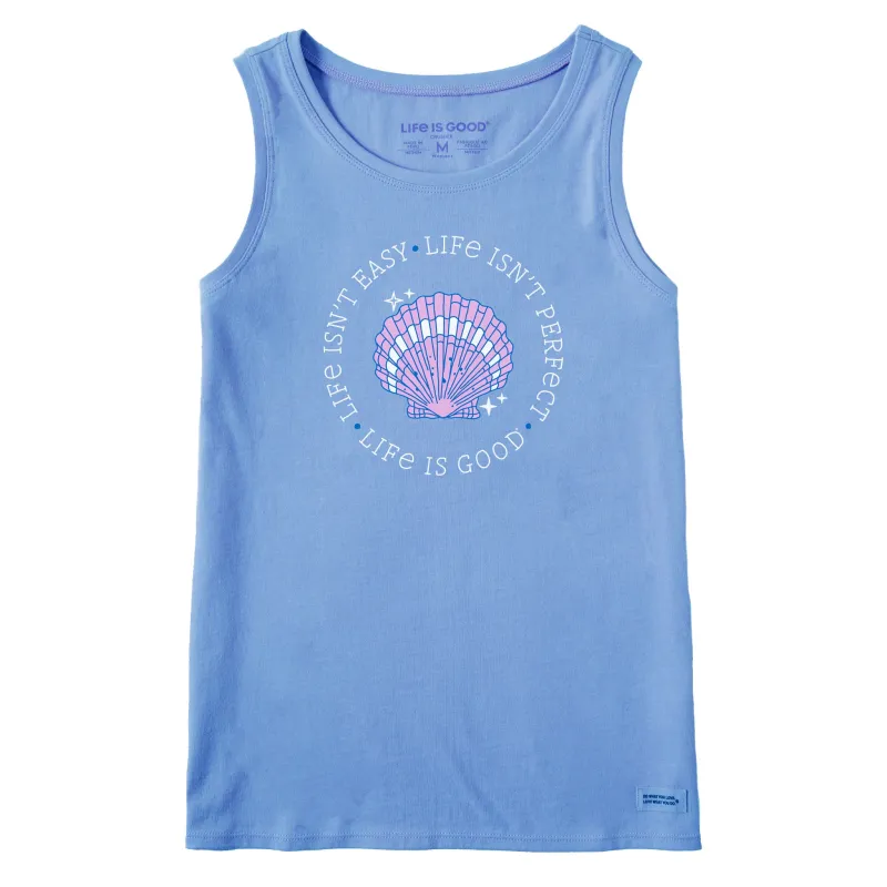 Women's Life isn't Easy Shell Crusher Tank sold by Life is Good