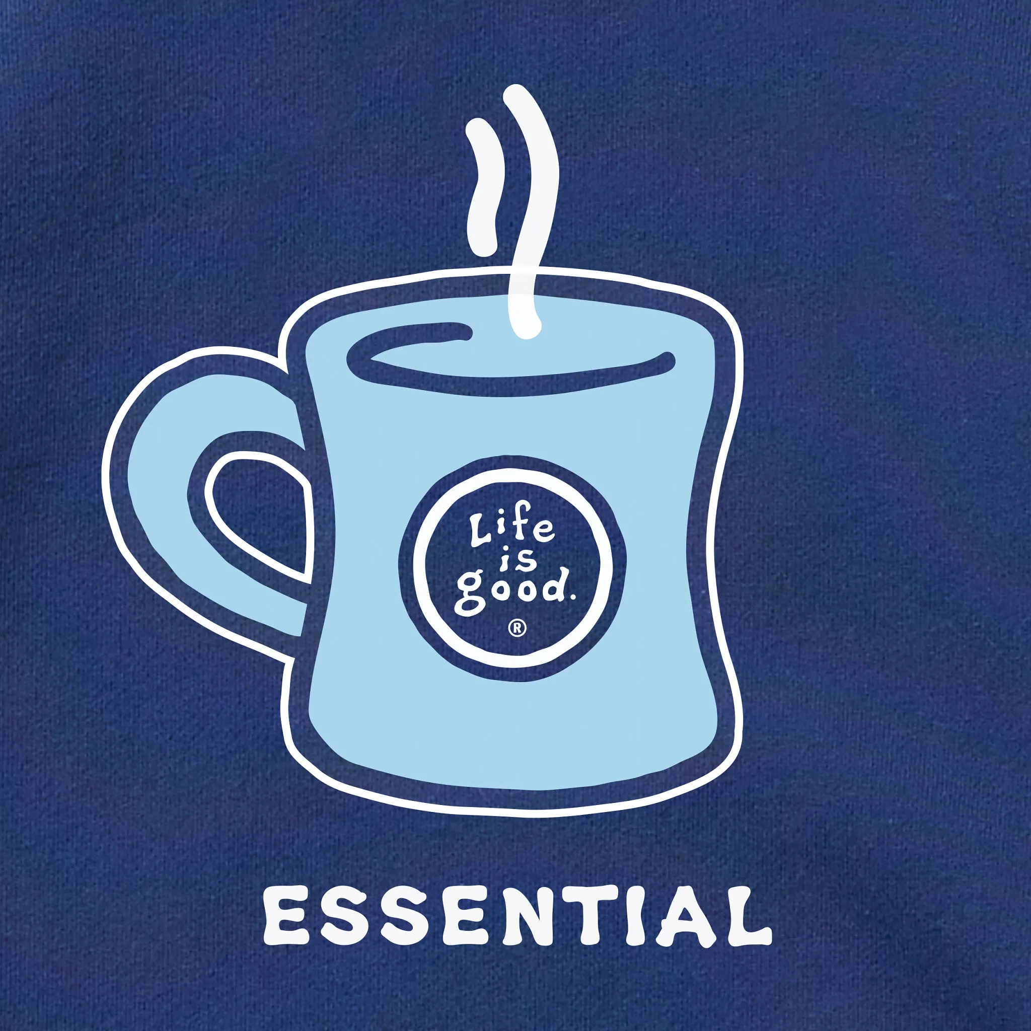 Women's Coffee is Essential Simply True Fleece Crew sold by Life is Good product image thumbnail 2