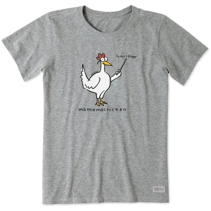 Women's Mathemachicken Short Sleeve Tee sold by Life is Good