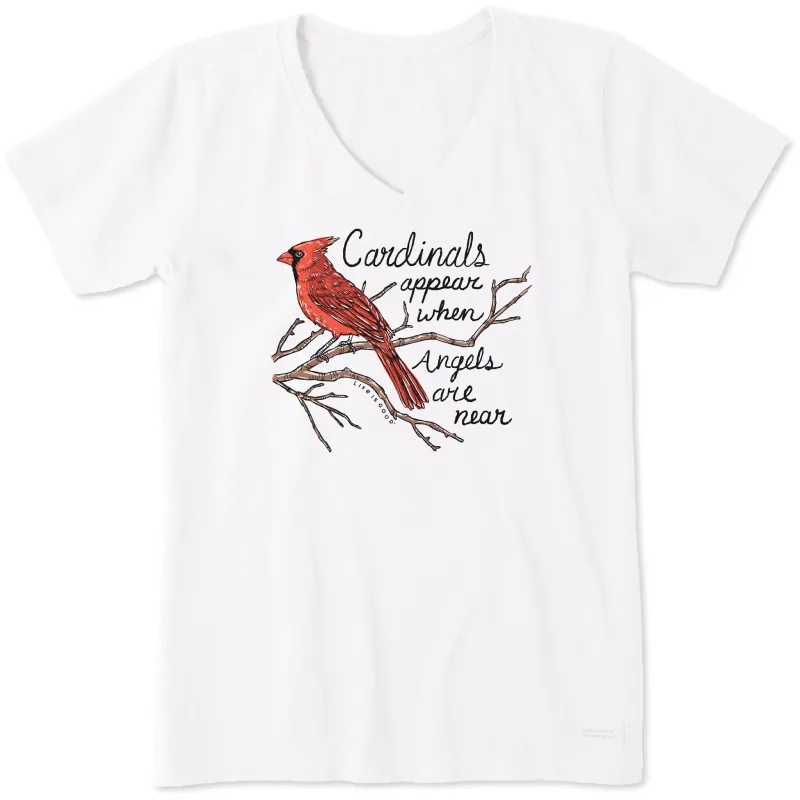 Women's Cardinals Appear Short Sleeve Crusher Vee made by Life is Good