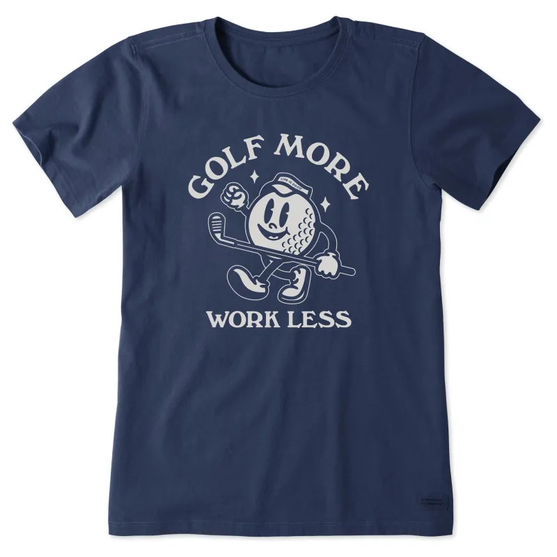Women's Golf More Work Less Short Sleeve Tee sold by Life is Good