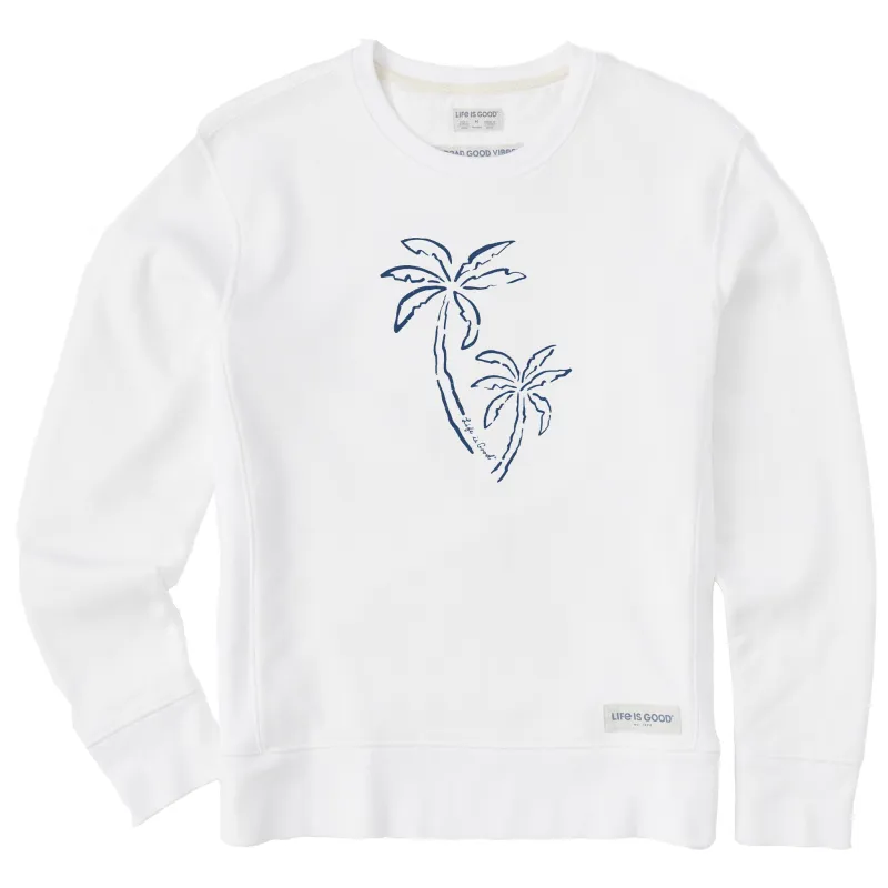Women's Two Simple Palms Simply True Crew sold by Life is Good