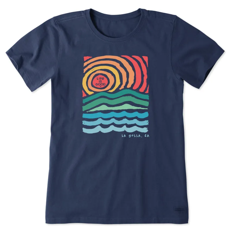 Women's ND Breeze Block La Jolla Short Sleeve Tee sold by Life is Good