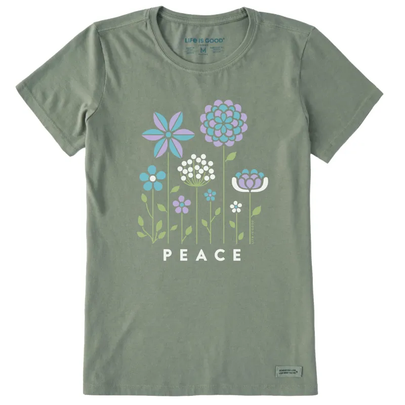 Women's Peace Garden Short Sleeve Tee sold by Life is Good
