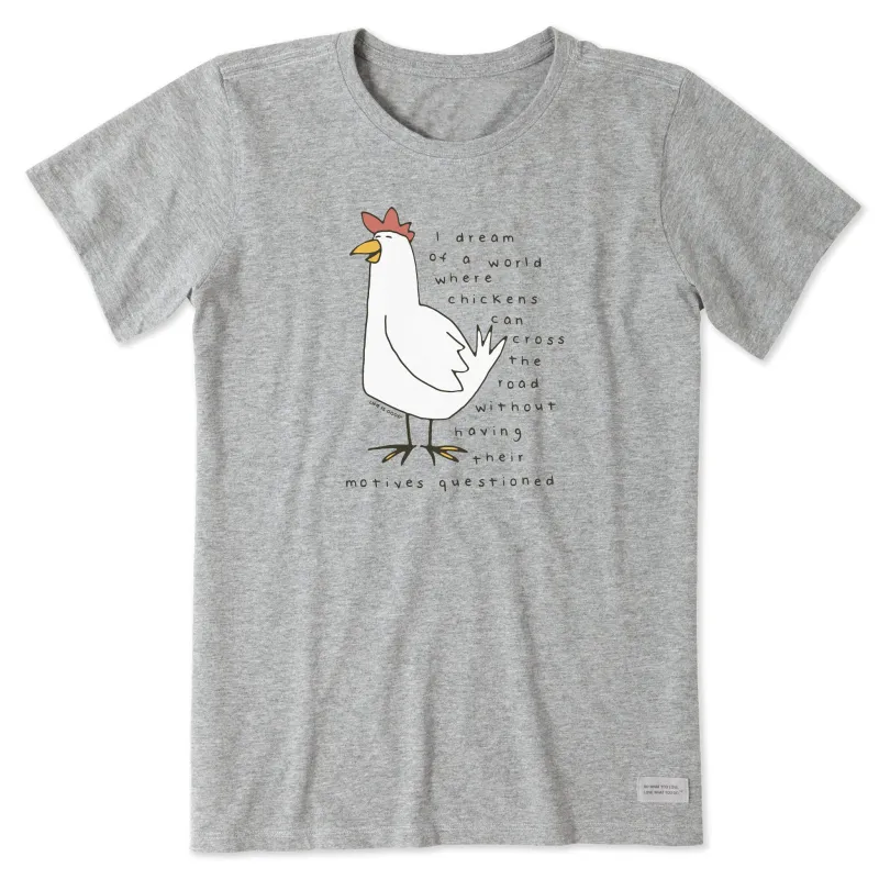 Women's Chicken Motives Short Sleeve Tee sold by Life is Good