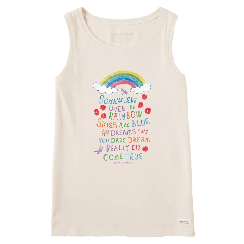 Women's Wizard of Oz Somewhere Over the Rainbow Crusher Tank sold by Life is Good