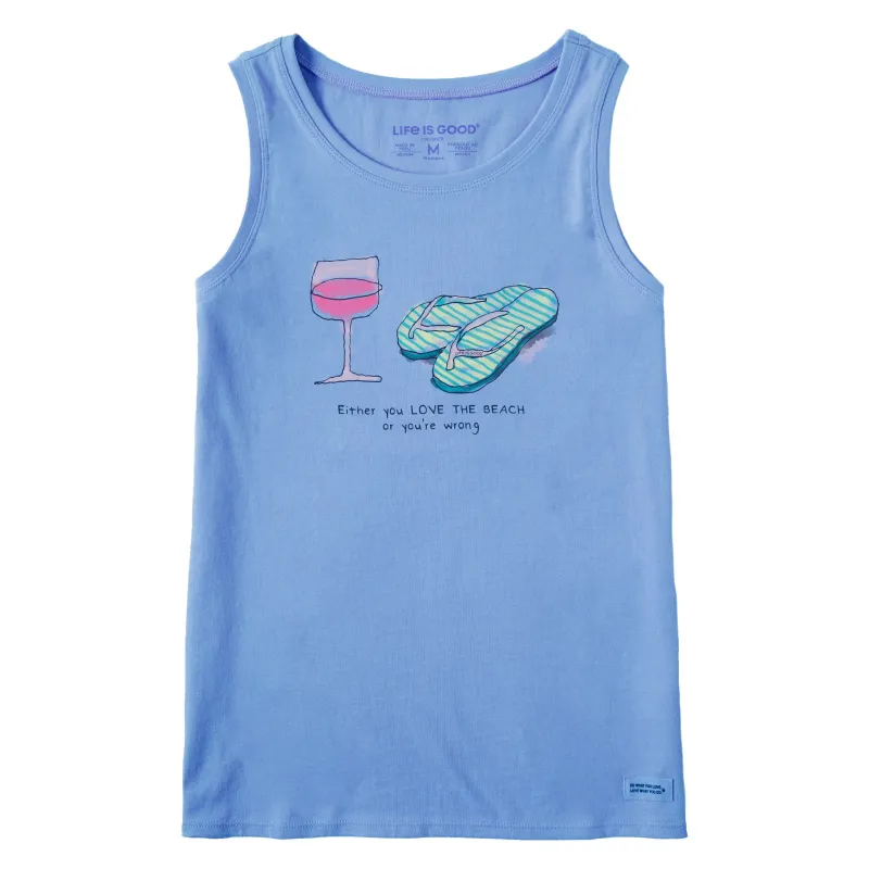 Women's Love the Beach Crusher Tank sold by Life is Good