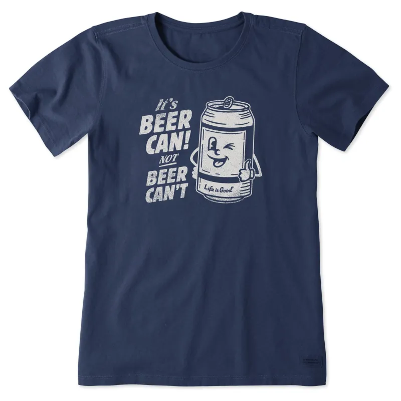 Women's Beer Can Short Sleeve Tee sold by Life is Good
