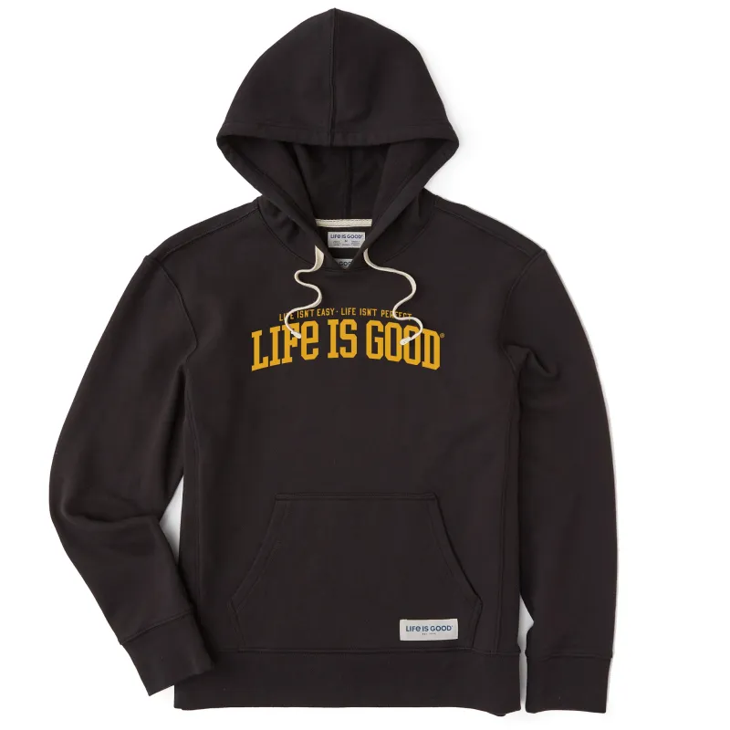Women's Branded Athletic Life Isnt Easy Simply True Fleece Hoodie sold by Life is Good