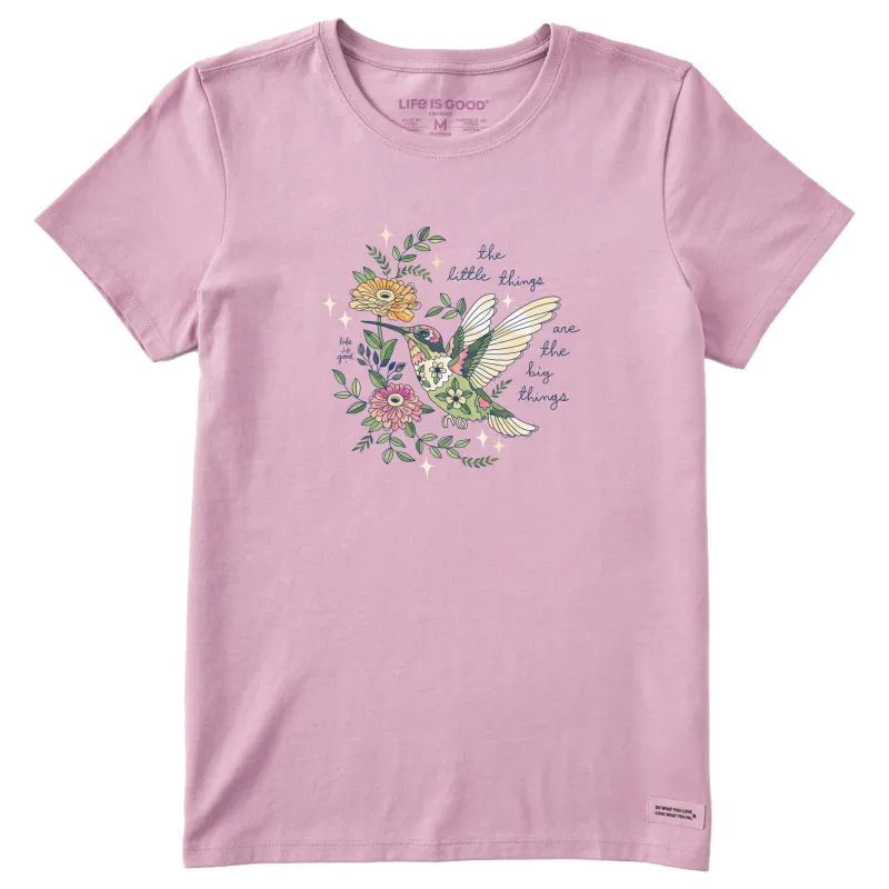 Women's Little Thing Hummingbird Short Sleeve Tee sold by Life is Good
