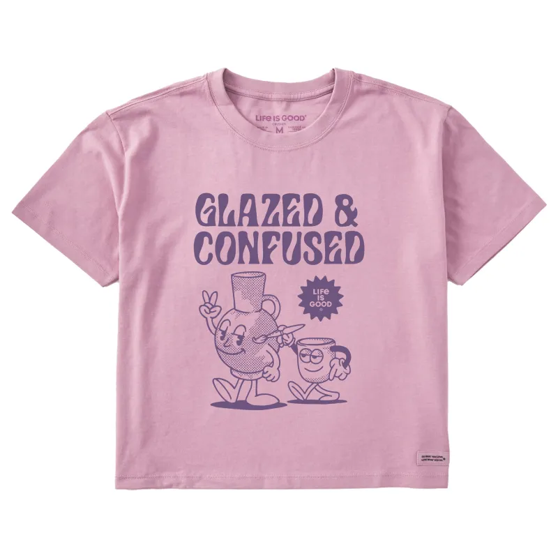 Women's Glazed & Confused Short Sleeve Crusher Boxy Tee sold by Life is Good