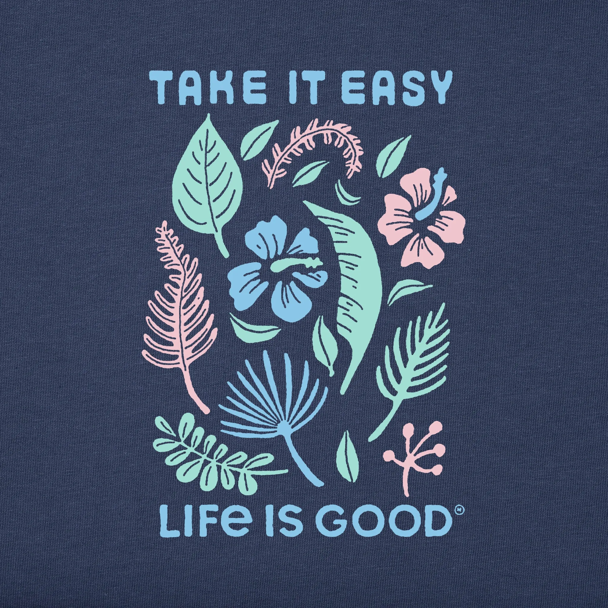Women's Take it Easy Beach Flowers Short Sleeve Tee sold by Life is Good product image thumbnail 2