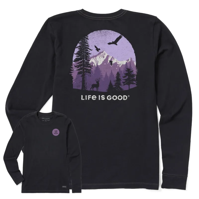 Women's Pinescape Long Sleeve Crusher Tee made by Life is Good