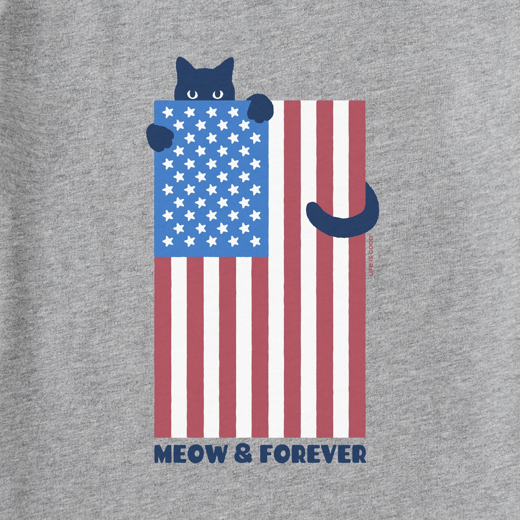 Women's Meow & Forever Short Sleeve Tee sold by Life is Good product image thumbnail 2