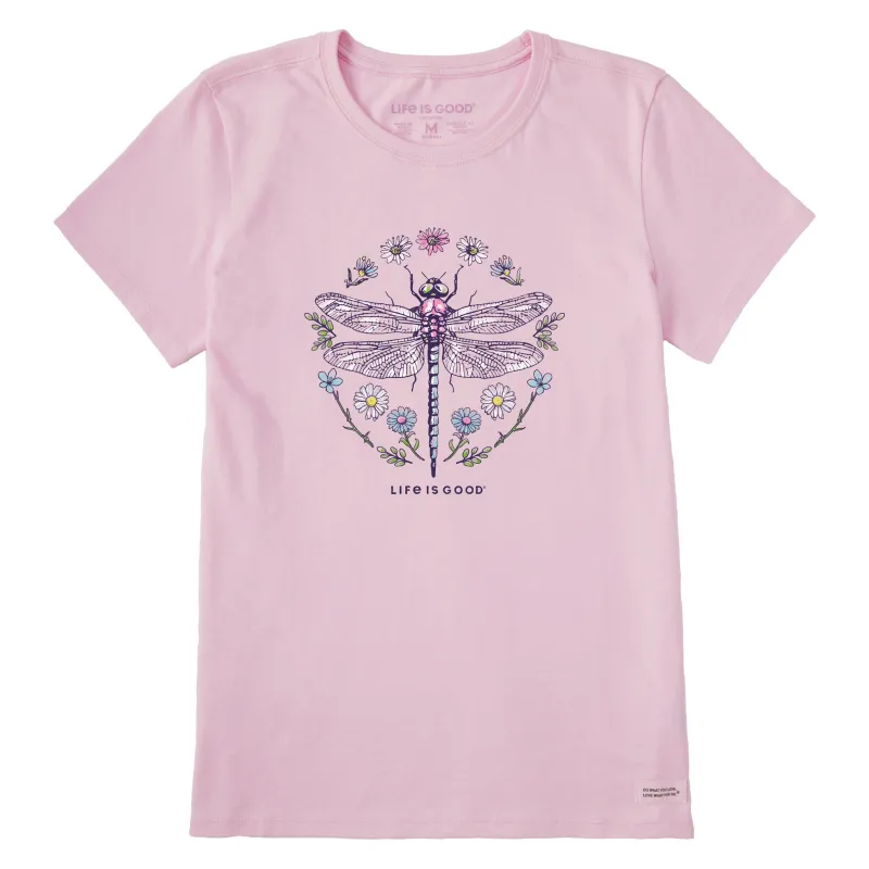 Women's Life is Good Dragonfly Short Sleeve Tee sold by Life is Good