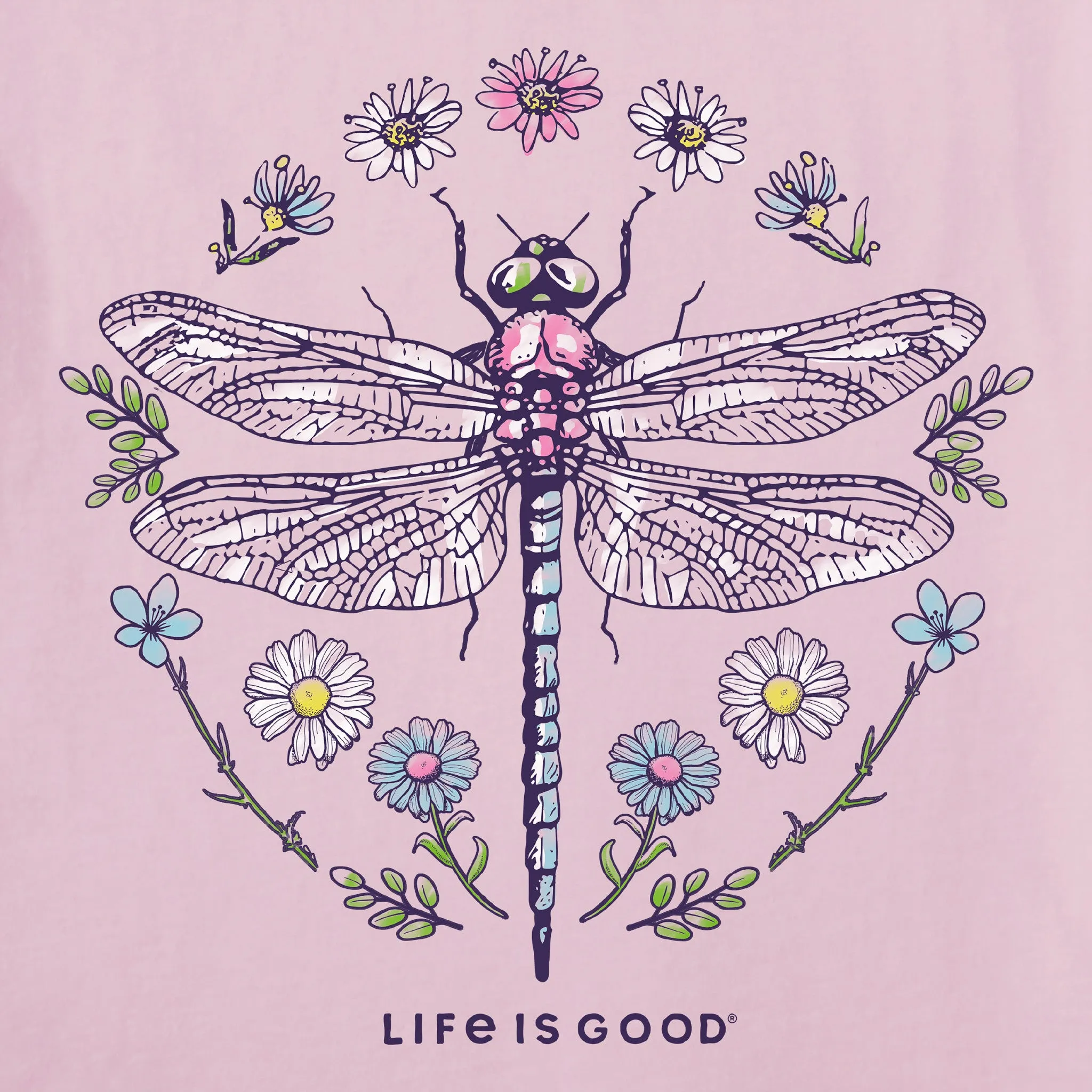 Women's Life is Good Dragonfly Short Sleeve Tee sold by Life is Good product image thumbnail 4