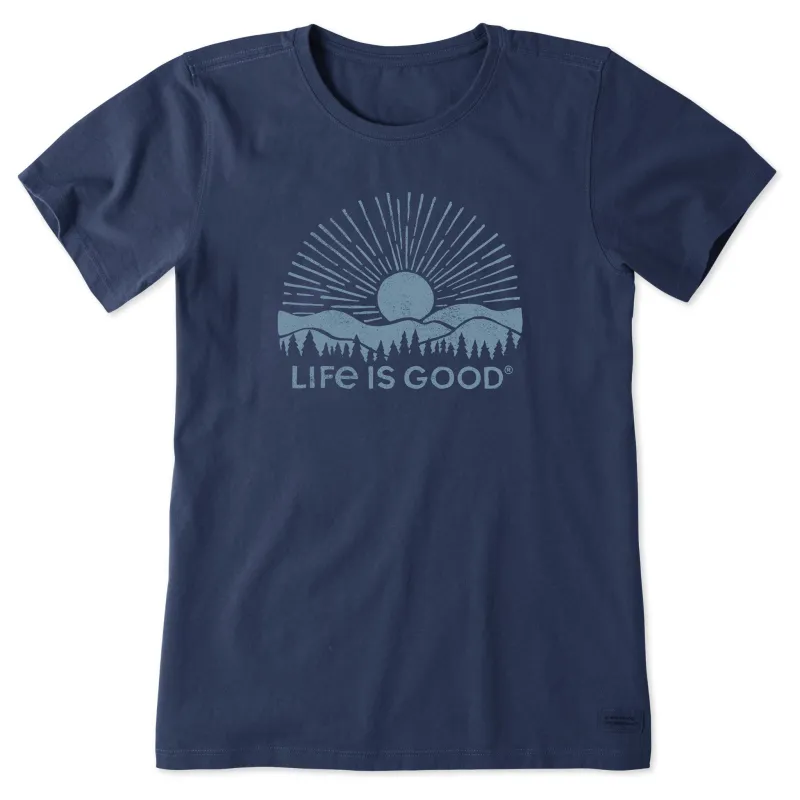 Women's Sunset Over the Hills Short Sleeve Tee sold by Life is Good