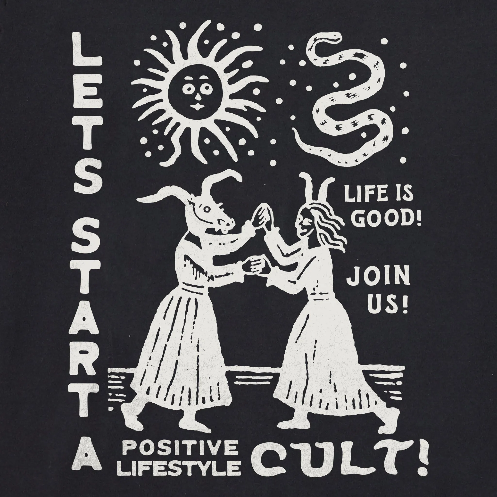 Women's Let's Start a Cult Simply True Fleece Crew sold by Life is Good product image thumbnail 4