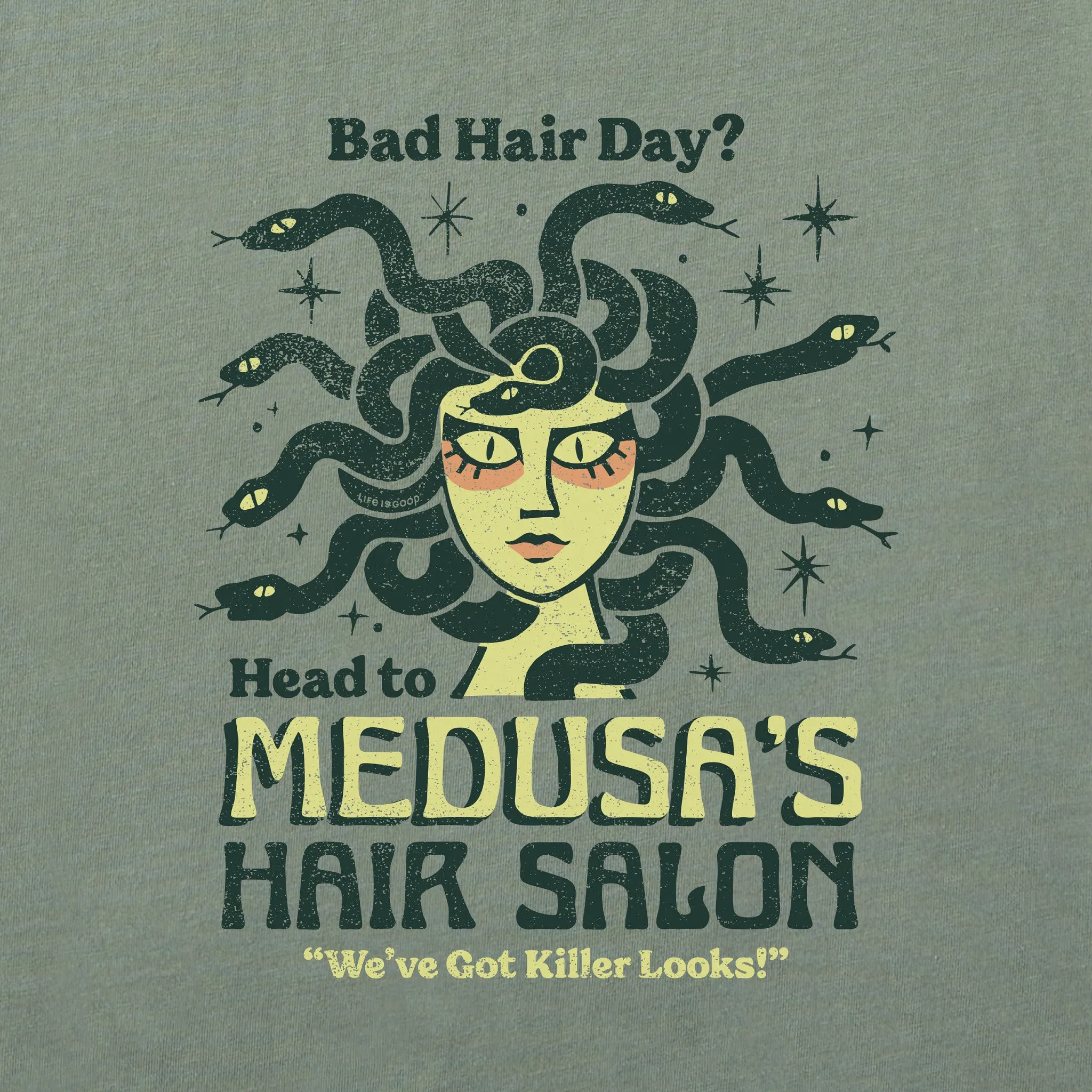 Women's Medusa's Hair Salon Short Sleeve Crusher Boxy Tee sold by Life is Good product image thumbnail 2