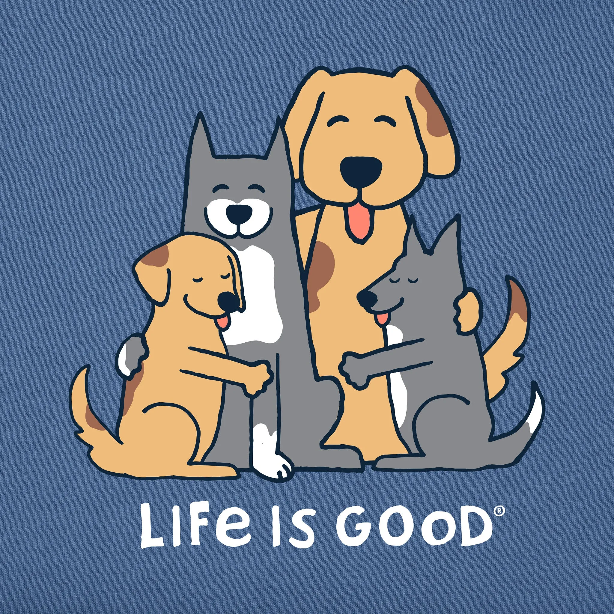 Women's Loving Dog Family Short Sleeve Tee sold by Life is Good product image thumbnail 4