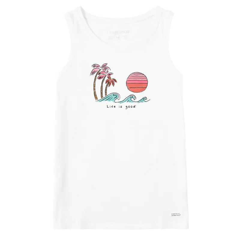 Women's Wave Palm Sun Crusher Tank made by Life is Good