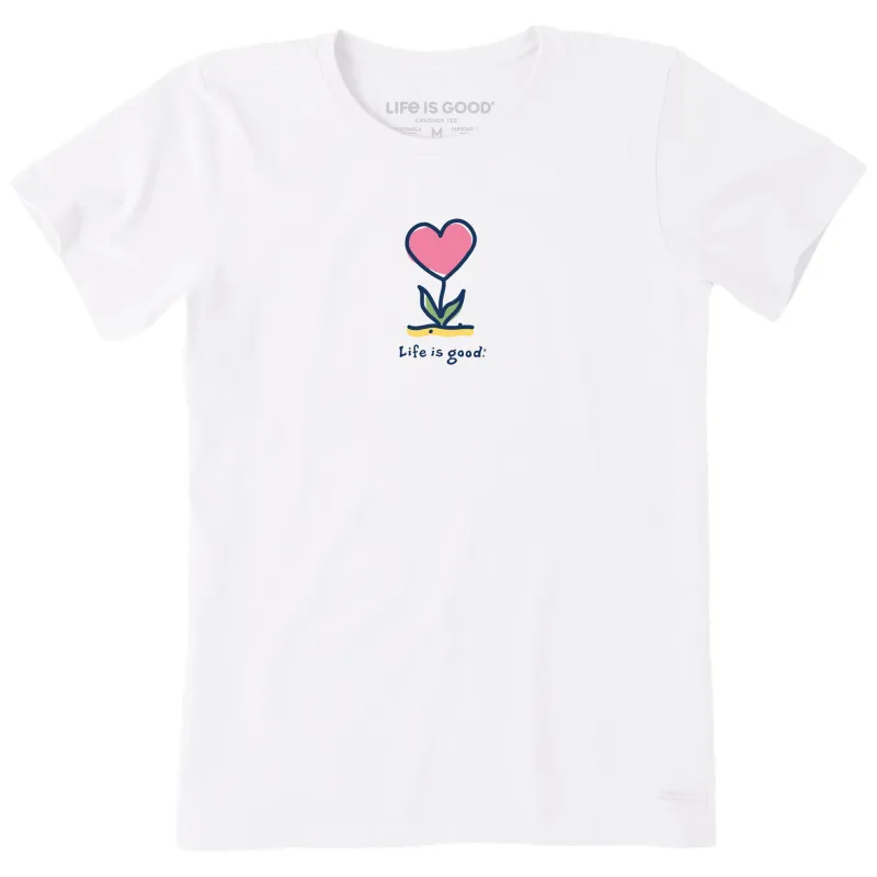 Women's Flowering Heart Short Sleeve Tee sold by Life is Good